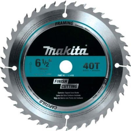 Makita Makita Carbide-Tipped Circular Saw Blade, Fine Crosscutting, 6-1/2inDia, 40 TPI T-01410